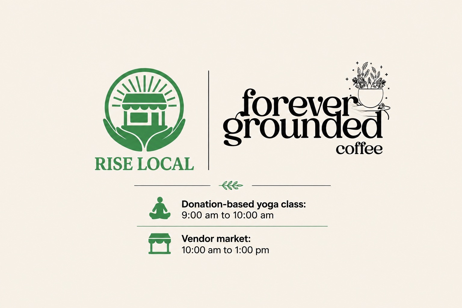 Rise Local X Forever Grounded Community Yoga🧘‍♀️